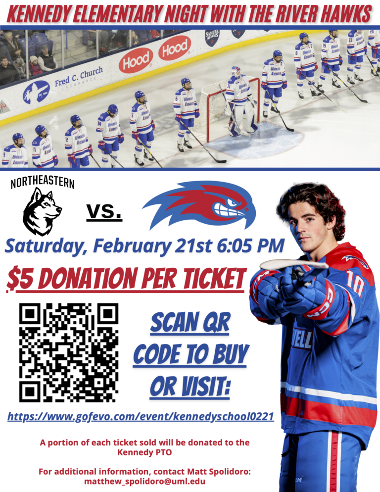 Kennedy Night at UMass Lowell Hockey vs Northeastern
